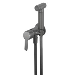 Deante Arnika bateria bidetowa podtynkowa titanium