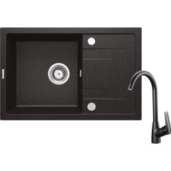 Innowacyjny Zlewozmywak Granitowy z Baterią i Ociekaczem – Styl i Funkcjonalność w Twojej Kuchni