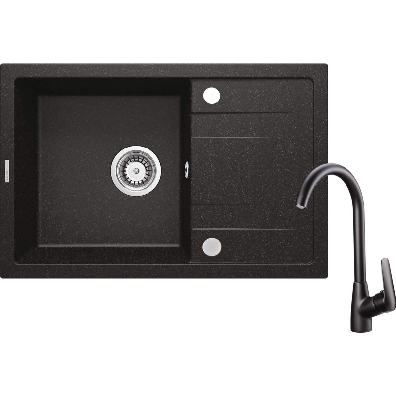 Innowacyjny Zlewozmywak Granitowy z Baterią i Ociekaczem – Styl i Funkcjonalność w Twojej Kuchni