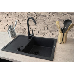 Stylowy Zlewozmywak Granitowy z Baterią i Ociekaczem - Elegancja i Funkcjonalność