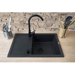 Stylowy Zlewozmywak Granitowy z Baterią i Ociekaczem - Elegancja i Funkcjonalność