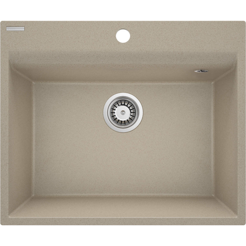 Granitowy Zlewozmywak 1-komorowy Premium - Piaskowy Mat, Nowoczesny Design, Kompaktowy Montaż