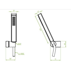 Złota luksusowa bateria Invena GLAMOUR z zestawem natryskowym – Elegancja w Twojej łazience!