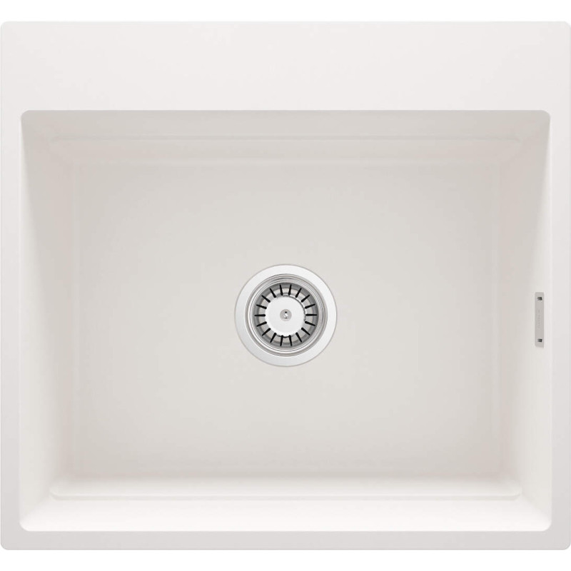 Elegancki Zlewozmywak Granitowy Magnetyczny 1-Komorowy Alabaster Matowy Deante