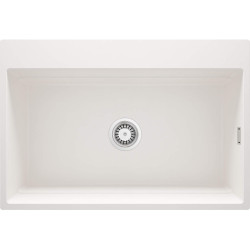 Granitowy Zlewozmywak Matowy Alabaster z Magnetycznym Wyposażeniem - Funkcjonalność i Styl!