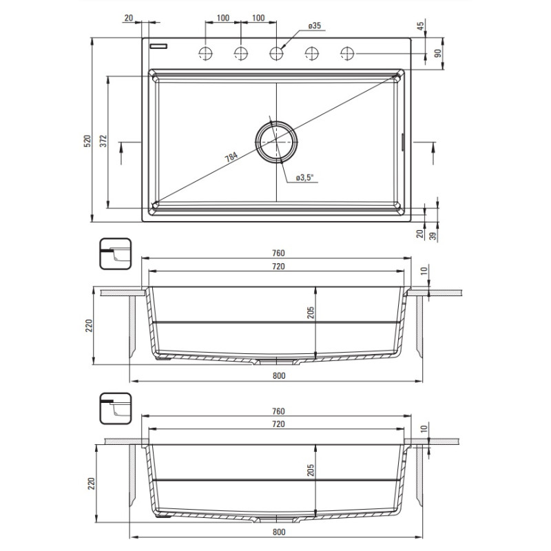 Granitowy Zlewozmywak Matowy Alabaster z Magnetycznym Wyposażeniem - Funkcjonalność i Styl!