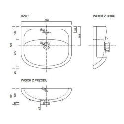 Ceramiczna Umywalka JULIA D50 - Wyjątkowa Promocja!