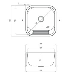 Niezawodna komora gospodarcza Deante 45x45 – Twoje wygodne rozwiązanie w kuchni!