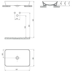 Stylowa Umywalka Blatowa Tess – Elegancja w Twojej Łazience!