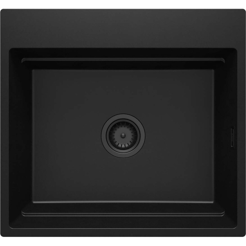 Granitowy Zlewozmywak NERO 1-komorowy Magnetyczny, Mat - Elegancja i Funkcjonalność