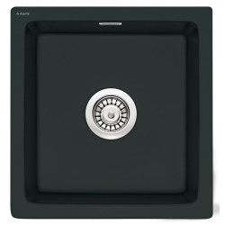 Ceramiczny Zlewozmywak Sabor 48x45 - Styl i Elegancja w Czerni