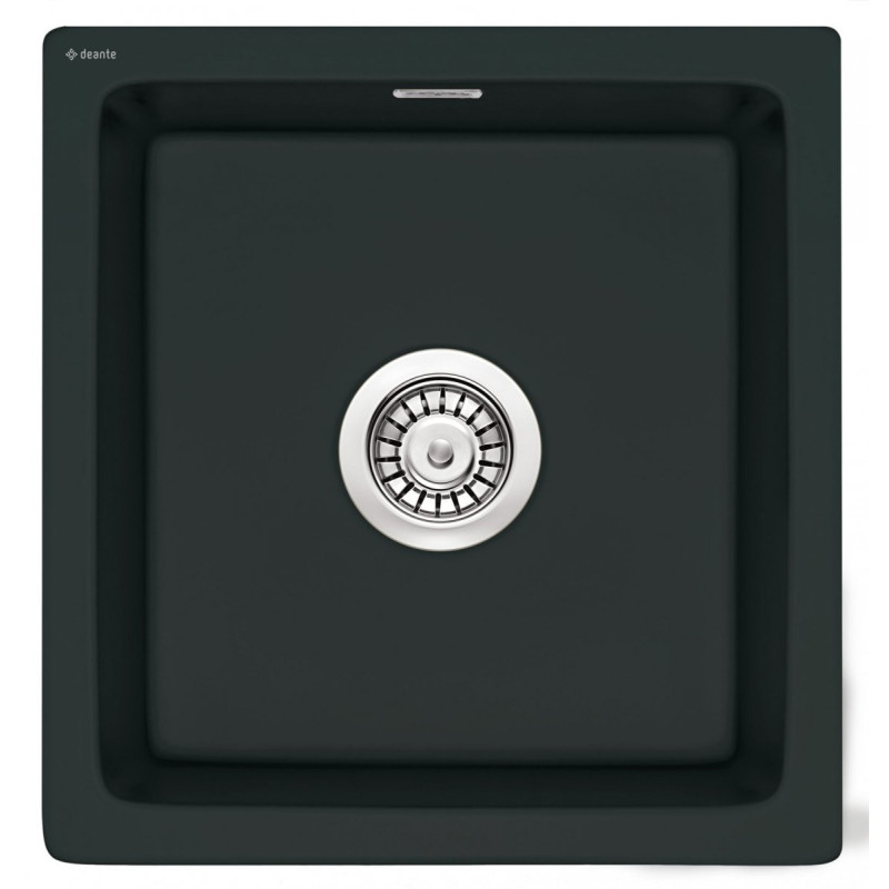 Ceramiczny Zlewozmywak Sabor 48x45 - Styl i Elegancja w Czerni