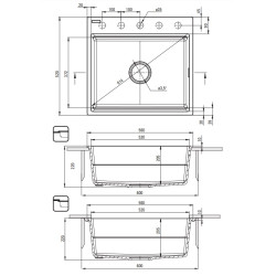 Granitowy Zlewozmywak Magnetyczny, Szary Metalik - Nowoczesność w Twojej Kuchni!