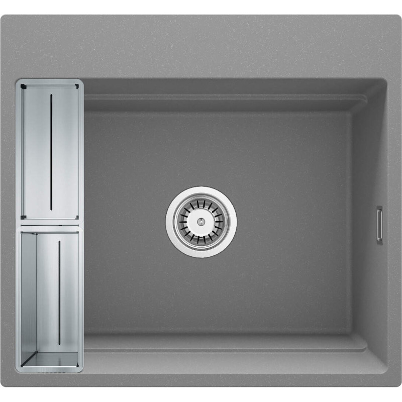 Granitowy Zlewozmywak Magnetyczny, Szary Metalik - Nowoczesność w Twojej Kuchni!