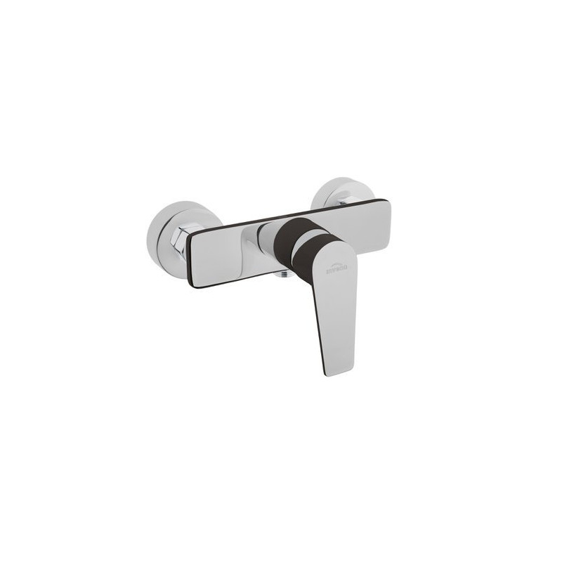 Nowoczesna bateria natryskowa Dokos w kolorze czarno-chromowym BN-19-004