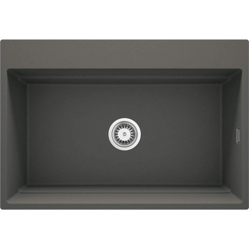 Granitowy Zlewozmywak Magnetico 1-Komorowy Antracyt z Osprzętem Deante - Elegancja i Trwałość