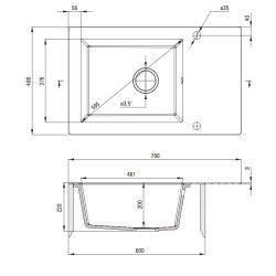 Elegancki Zlewozmywak Andante Glass - Styl i Funkcjonalność w Twojej Kuchni