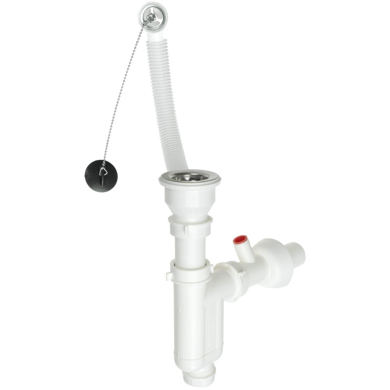 Syfon Premium do Zlewozmywaka Granitowego 1-Komorowego z Odpływem Stalowym