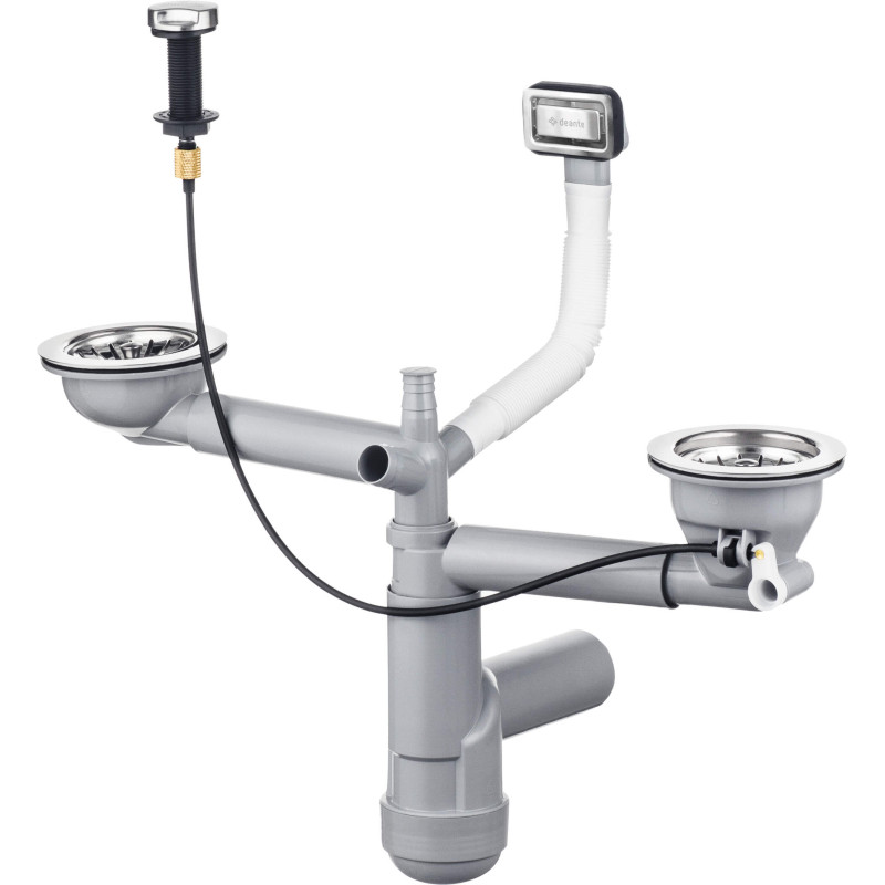Syfon Space-Saver do Zlewozmywaków Granitowych 1.5/2-Komorowy z Opcją Zmywarki