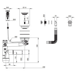 Zlewozmywak Granitowy 1K ze Syfonem Space-Saver – Kompaktowa Elegancja i Funkcjonalność
