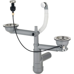 Kompaktowy Syfon Granitowy Deante 1.5/2 Kom. z Teleskopem i Podłączeniem AGD