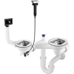 Wytrzymały Syfon Stalowy ze Złączem dla Zmywarki/Pralki – Idealny dla Twojej Kuchni!