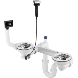 Wytrzymały Syfon Stalowy ze Złączem dla Zmywarki/Pralki – Idealny dla Twojej Kuchni!