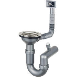 Deante Syfon Stalowy 3.5'' do Zlewów z Przyłączem AGD – Odpływ i Przelew w Jednym!