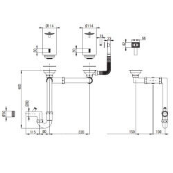 Deante Syfon Stalowy do Zlewozmywaków 1.5/2-Komorowych - Praktyczne Rozwiązanie dla Twojej Kuchni!