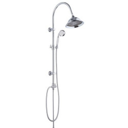 Laveo Zorita kolumna natryskowa biała/chrom