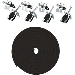 Kompletny Zestaw Montażowy do Zlewozmywaków ze Stali - Klipsy i Uszczelka Premium