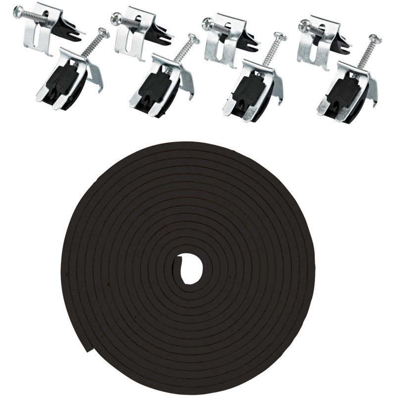 Kompletny Zestaw Montażowy do Zlewozmywaków ze Stali - Klipsy i Uszczelka Premium