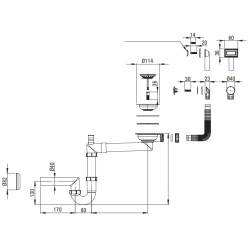Złoty Syfon Space-Saver Deante - Oszczędność Miejsca dla Granitowego Zlewozmywaka!