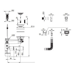 Złoty Syfon Space-Saver Deante do Zlewozmywaka 1-komorowego - Elegancja i Funkcjonalność