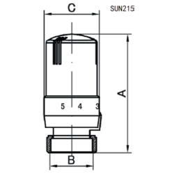 Blokująca Głowica Termostatyczna CD-76-015 - precyzyjne zarządzanie temperaturą!
