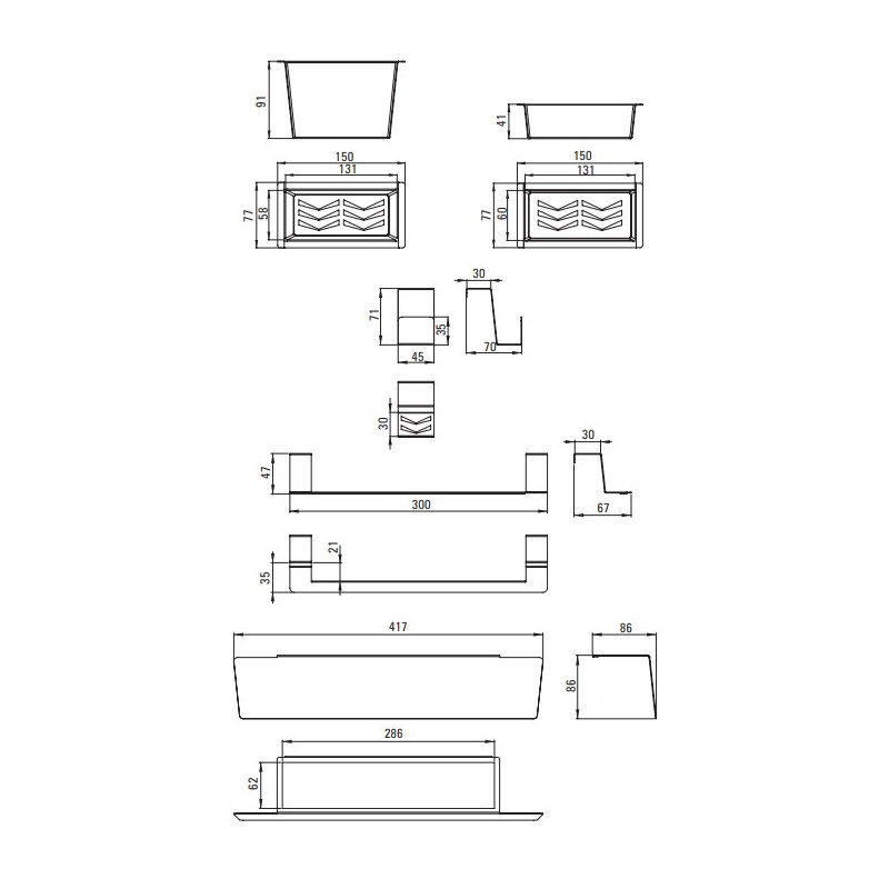 Magnetyczny Zestaw Akcesoriów Kuchennych do Zlewu - Stylowy Bianco Design