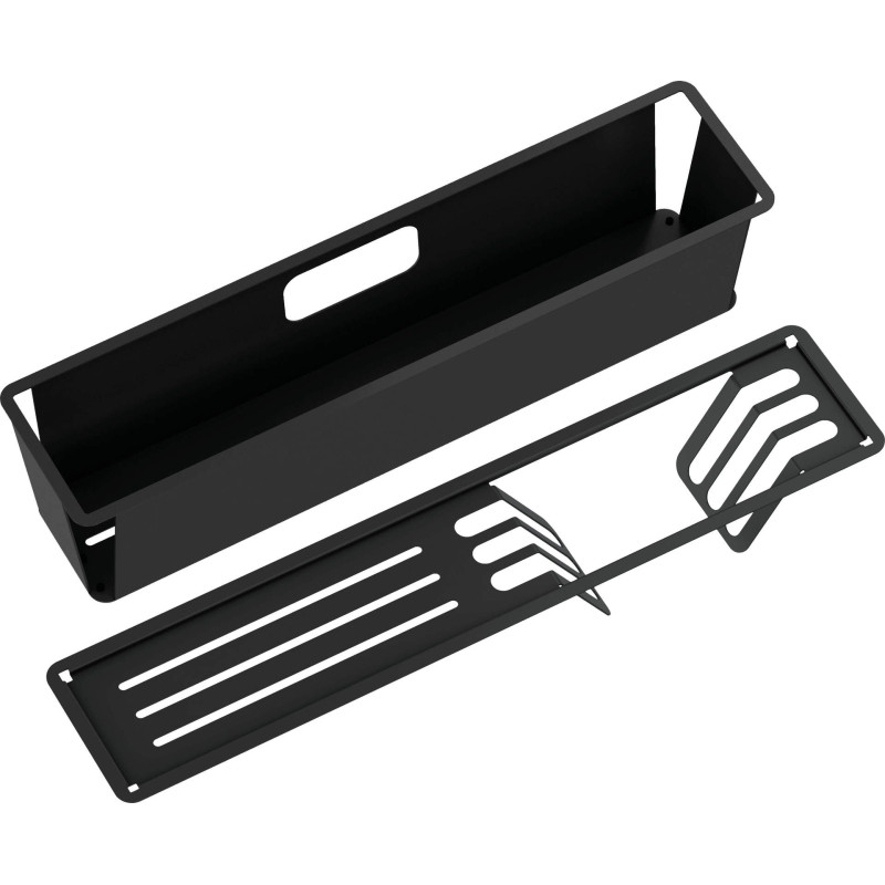 Nowoczesny Zestaw Nero - Magnetyczne Stalowe Akcesoria Kuchenne Matowe 97x408x95 mm