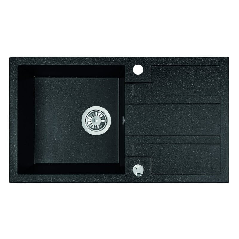 Luksusowy zlewozmywak granitowy Barbados czarny – styl i trwałość w Twojej kuchni