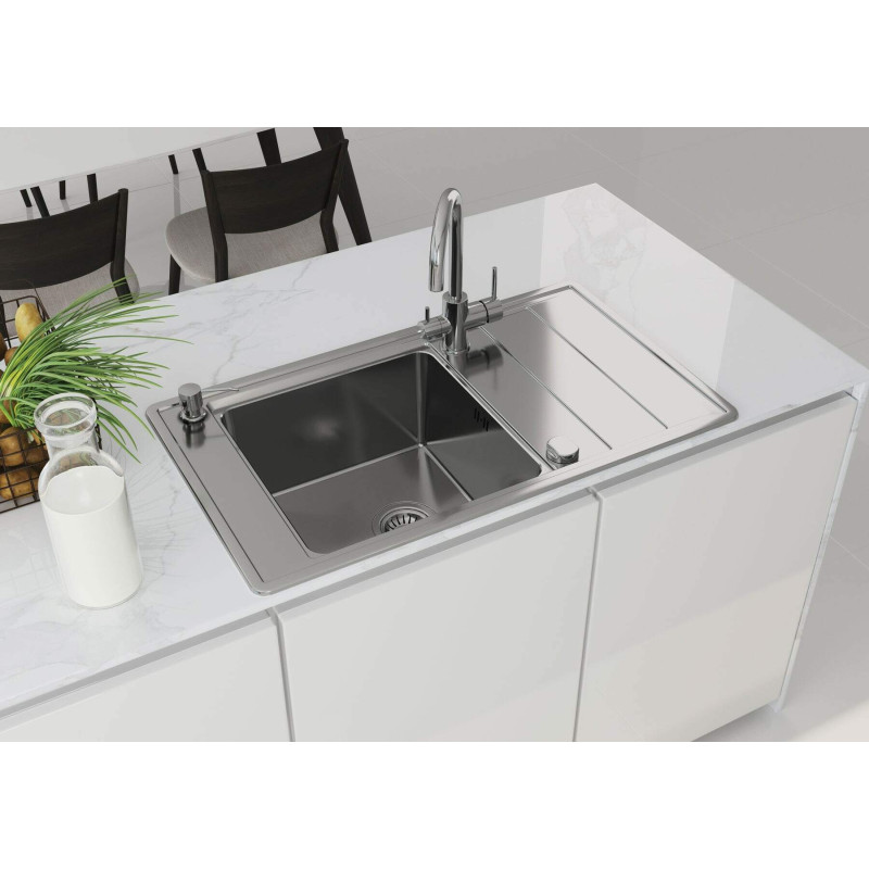 Chromowany Dozownik do Płynu 0.3L - Elegancja i Funkcjonalność Twojej Kuchni