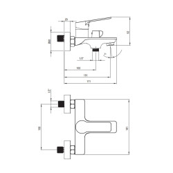 LOCO Chromowa Bateria Ścienna z Aeratorem – Elegancja i Funkcjonalność w Jednym
