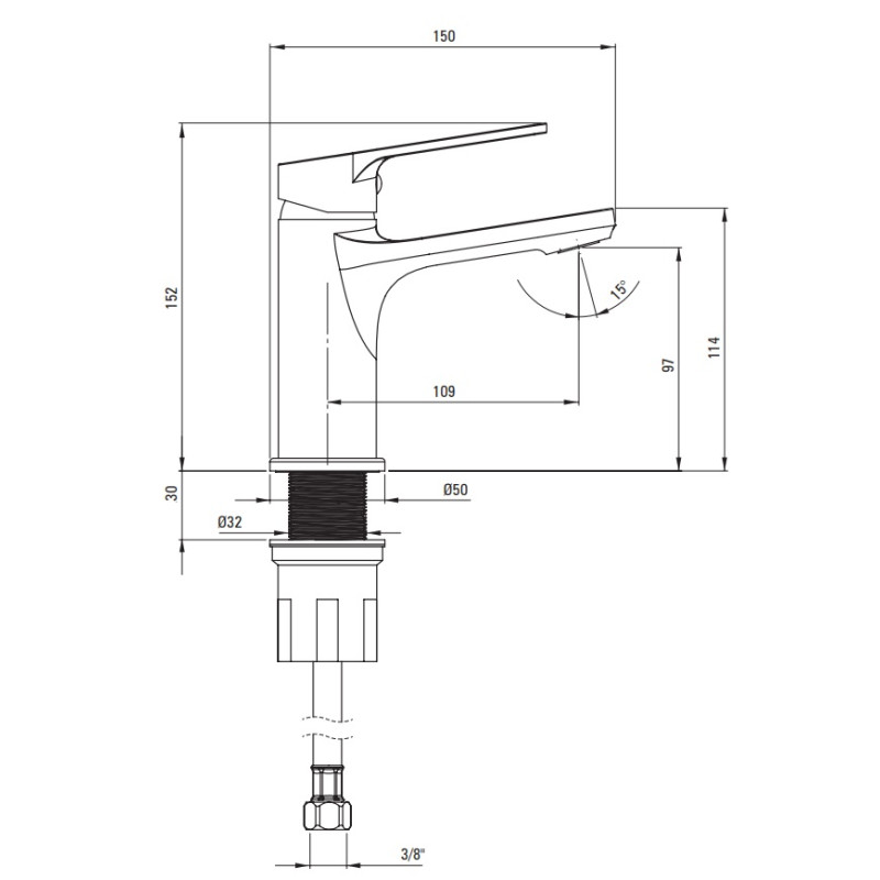 LOCO Ekologiczna Bateria Łazienkowa z Chromu - Elegancja i Ekologia od Deante