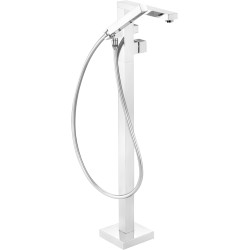 Chromowana Bateria Wannowa BLUR z Zestawem Prysznicowym - Elegancja i Funkcjonalność