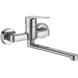 Chromowana Bateria Ścienna Borgo - Elegancja i Funkcjonalność dla Twojej Kuchni