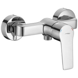 BORGO Eleganza Chrome - Ścienna Bateria Natryskowa jednouchwytowa, Europejska jakość, 5 lat gwarancji