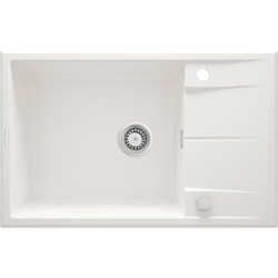 Granitowy Zlewozmywak Eridan 76x46 z Ociekaczem - Elegancja w Alabastrze!