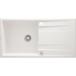 Zlewozmywak Granitowy Eridan 1-komorowy z Ociekaczem 100x52 Alabaster - Elegancja i Trwałość