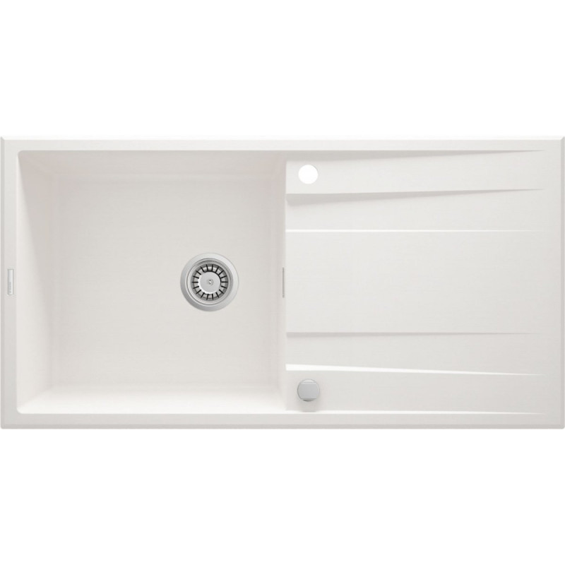 Zlewozmywak Granitowy Eridan 1-komorowy z Ociekaczem 100x52 Alabaster - Elegancja i Trwałość
