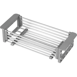 Rozsuwana ociekarka na zlewozmywak z chromowym wykończeniem - elegancja i funkcjonalność!