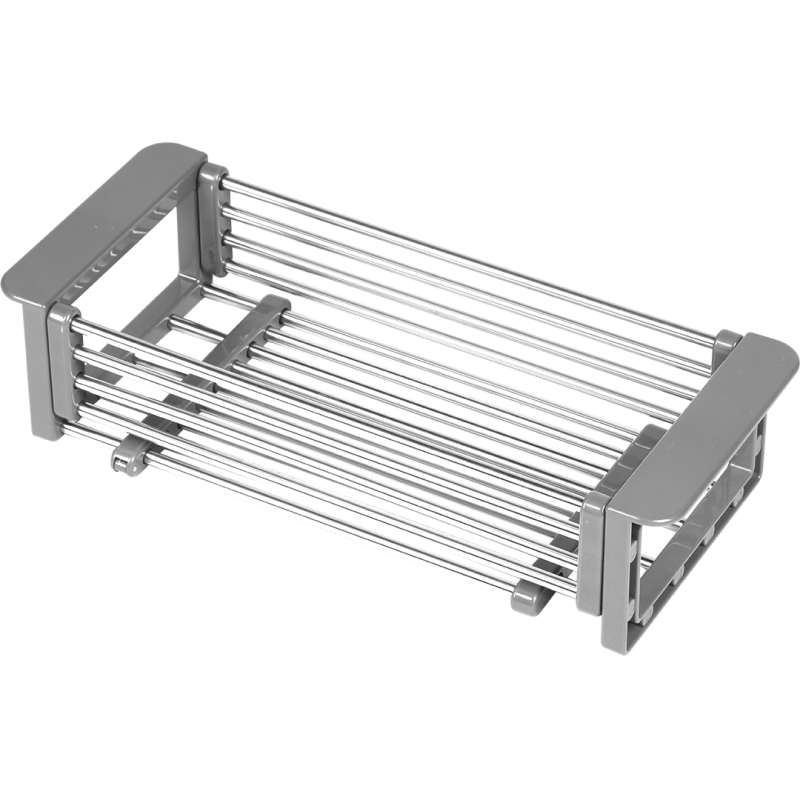 Rozsuwana ociekarka na zlewozmywak z chromowym wykończeniem - elegancja i funkcjonalność!