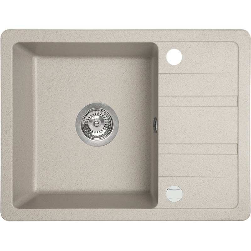 Stella Beige – Elegancki Zlewozmywak Granitowy 1-komorowy, Idealny do Każdej Kuchni!